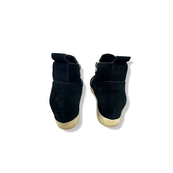 Size 8 M Steve Madden Wedgie Suede Wedge Sneakers Shoes Bootie Zippers‎ Ankle - Picture 5 of 9